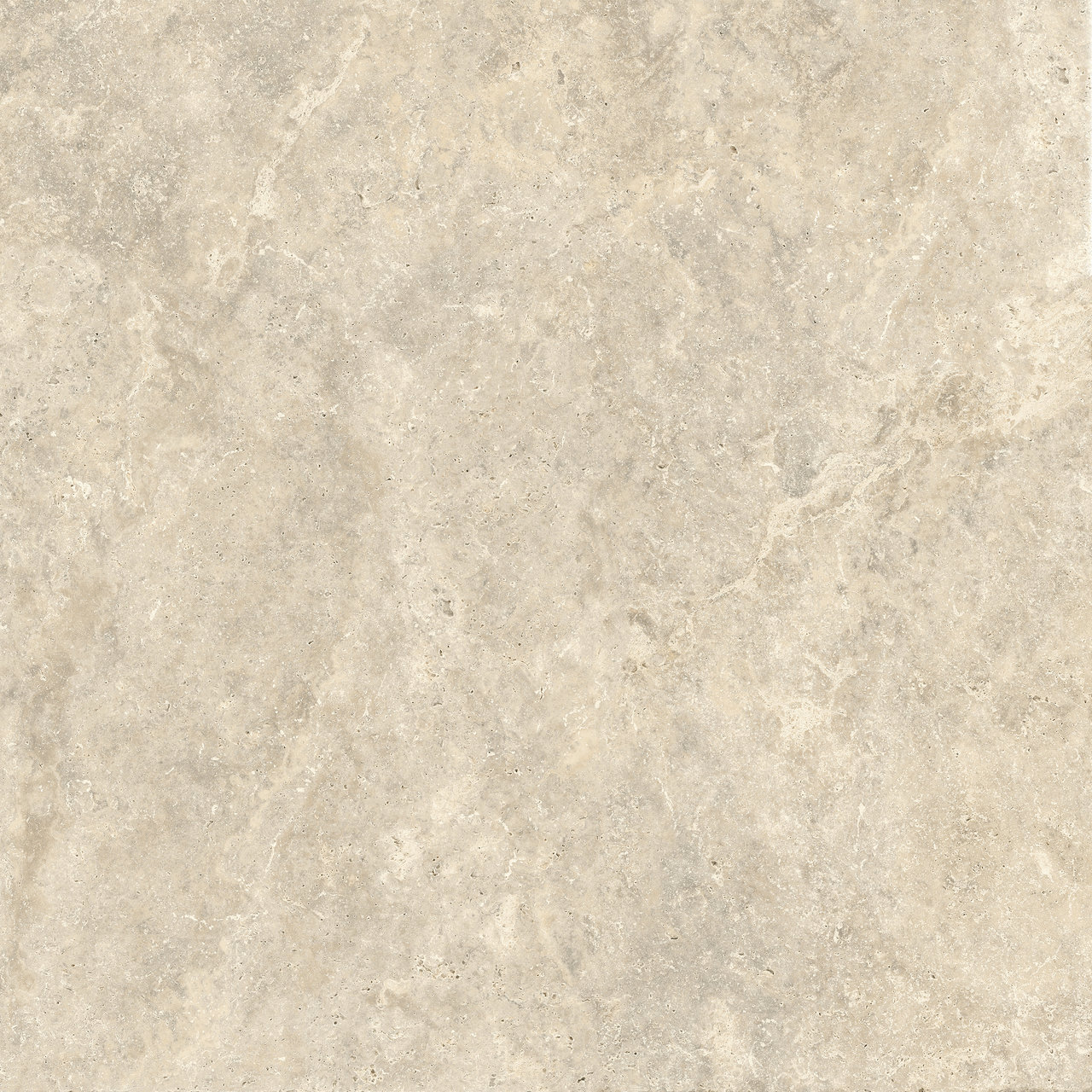 Travertino Carrelage beige clair avec veinage pierre irrégulier.