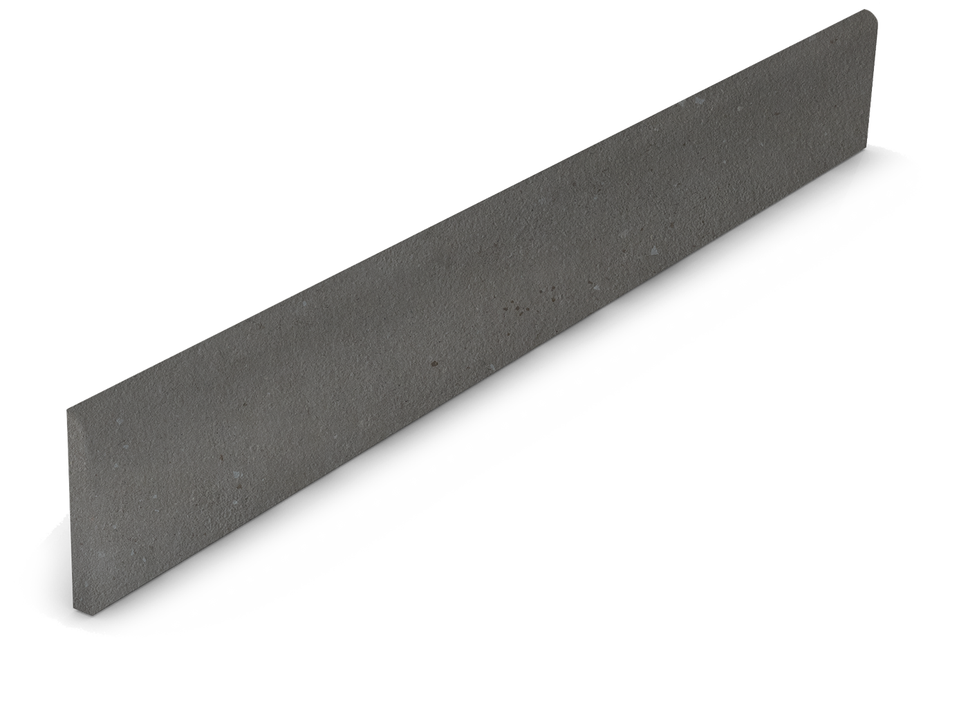 Plinthe anthracite aspect béton.