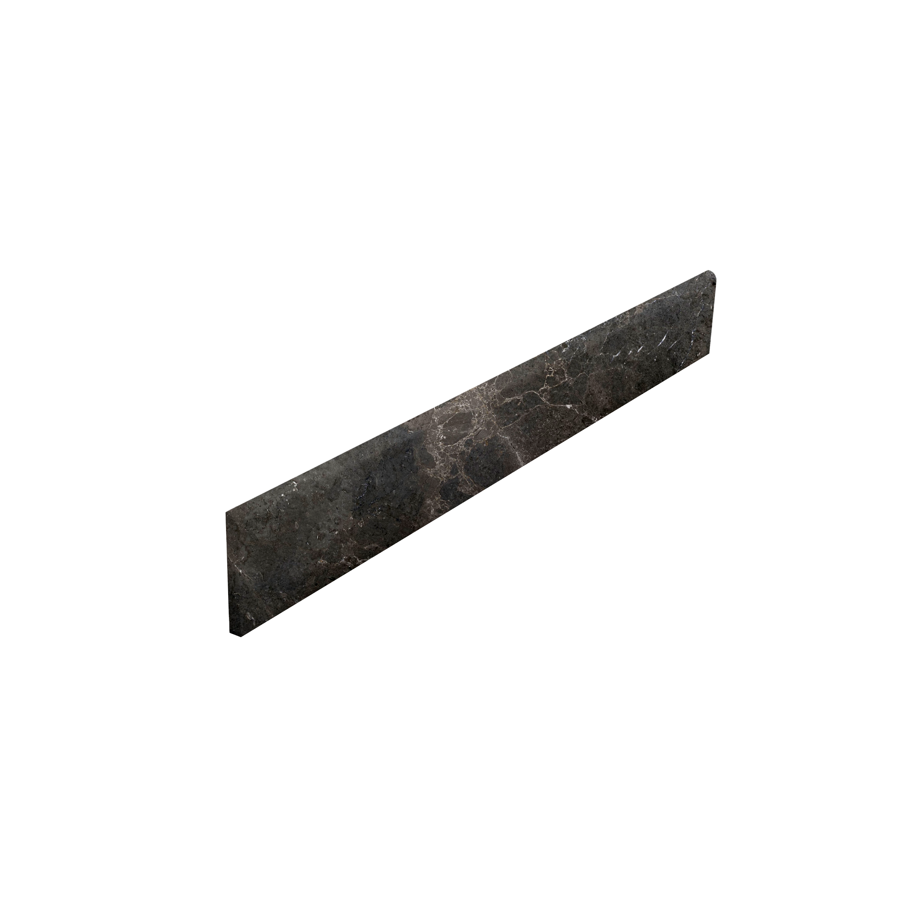 Bullnose Black Diamond Plinthe foncée au veinage élégant de Porcelaingres.