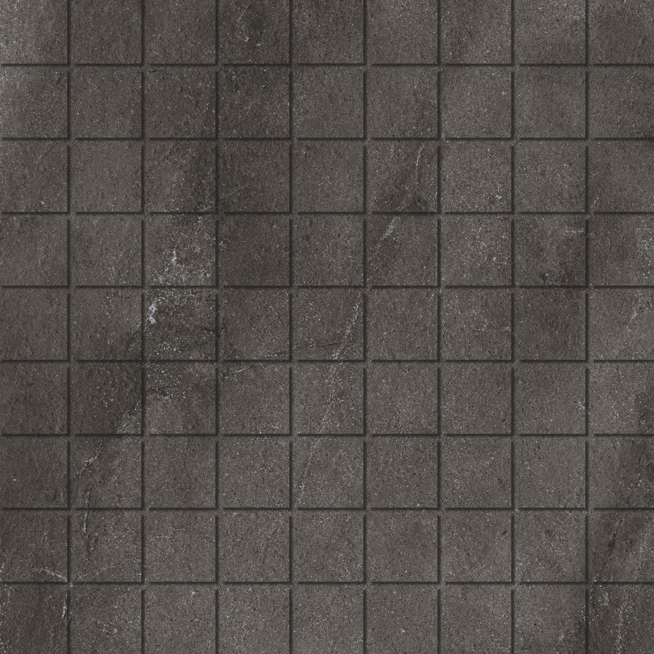 Mosaic 3,1x3,1 Mineral Black Mosaïque anthracite à l'aspect pierre discret.