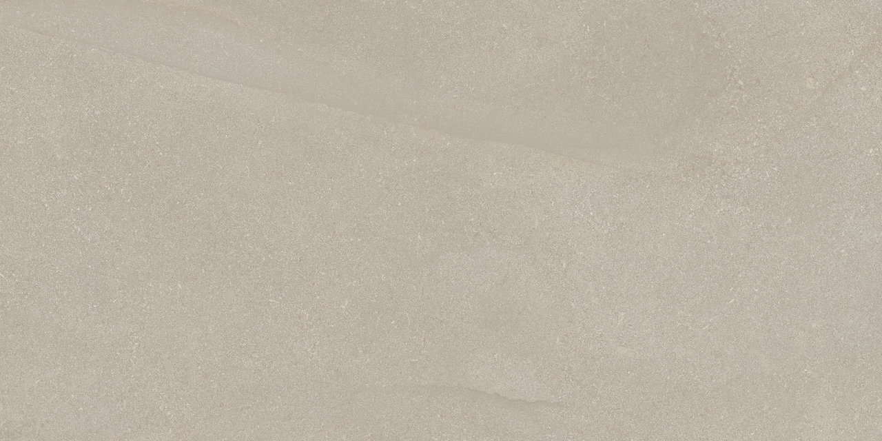 : Carrelage beige clair avec surface mate, légèrement structurée.