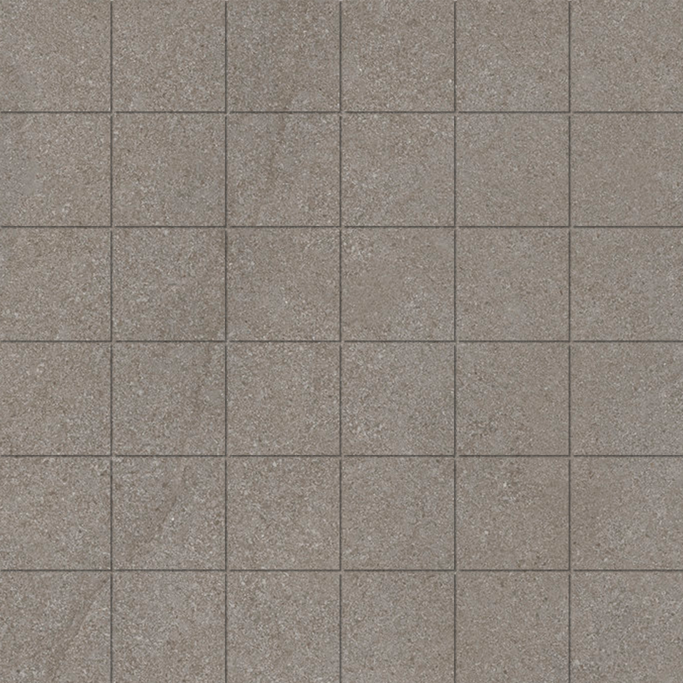Mosaic 4,7x4,7 Shadow Carreaux en grès cérame carrés gris, aspect pierre naturelle, pour intérieur et extérieur.