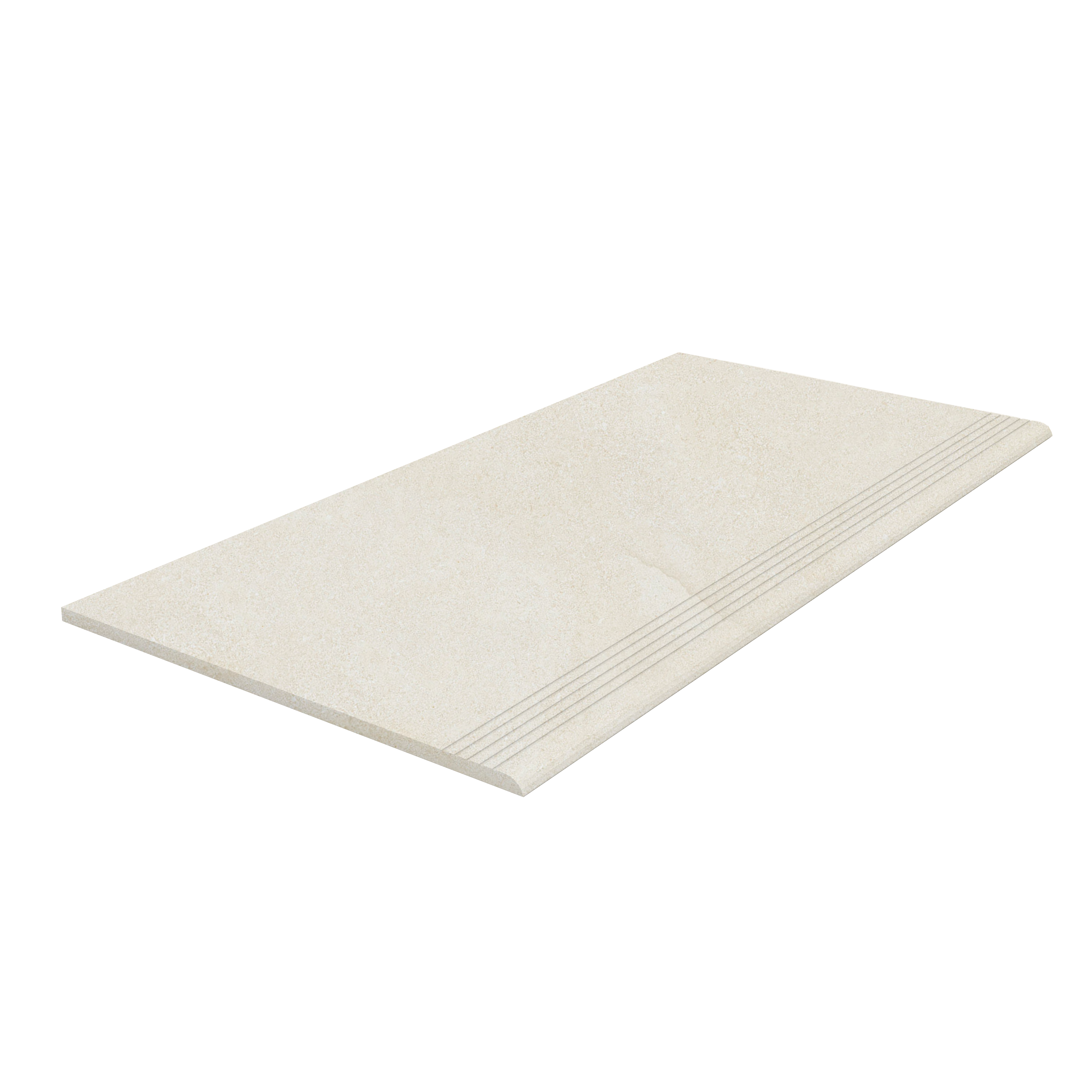 Step Lime Marche en porcelaine beige de haute qualité avec rainures antidérapantes.