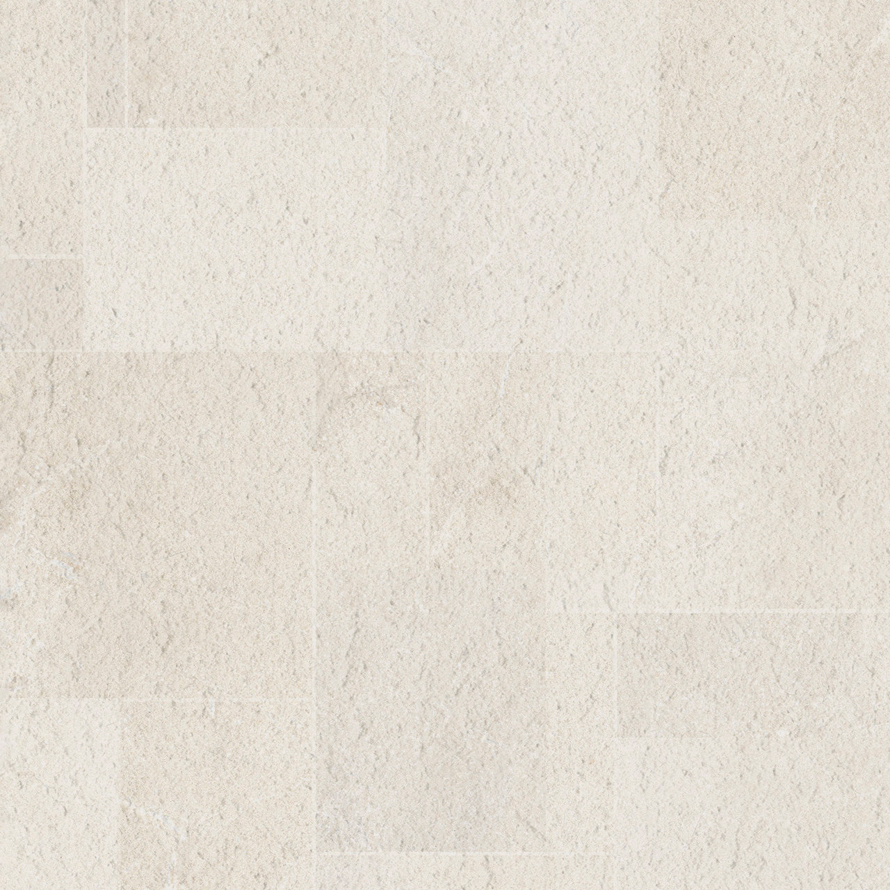 Dekor Cloudy White Carreaux clairs crème, effet pierre naturelle rugueuse.