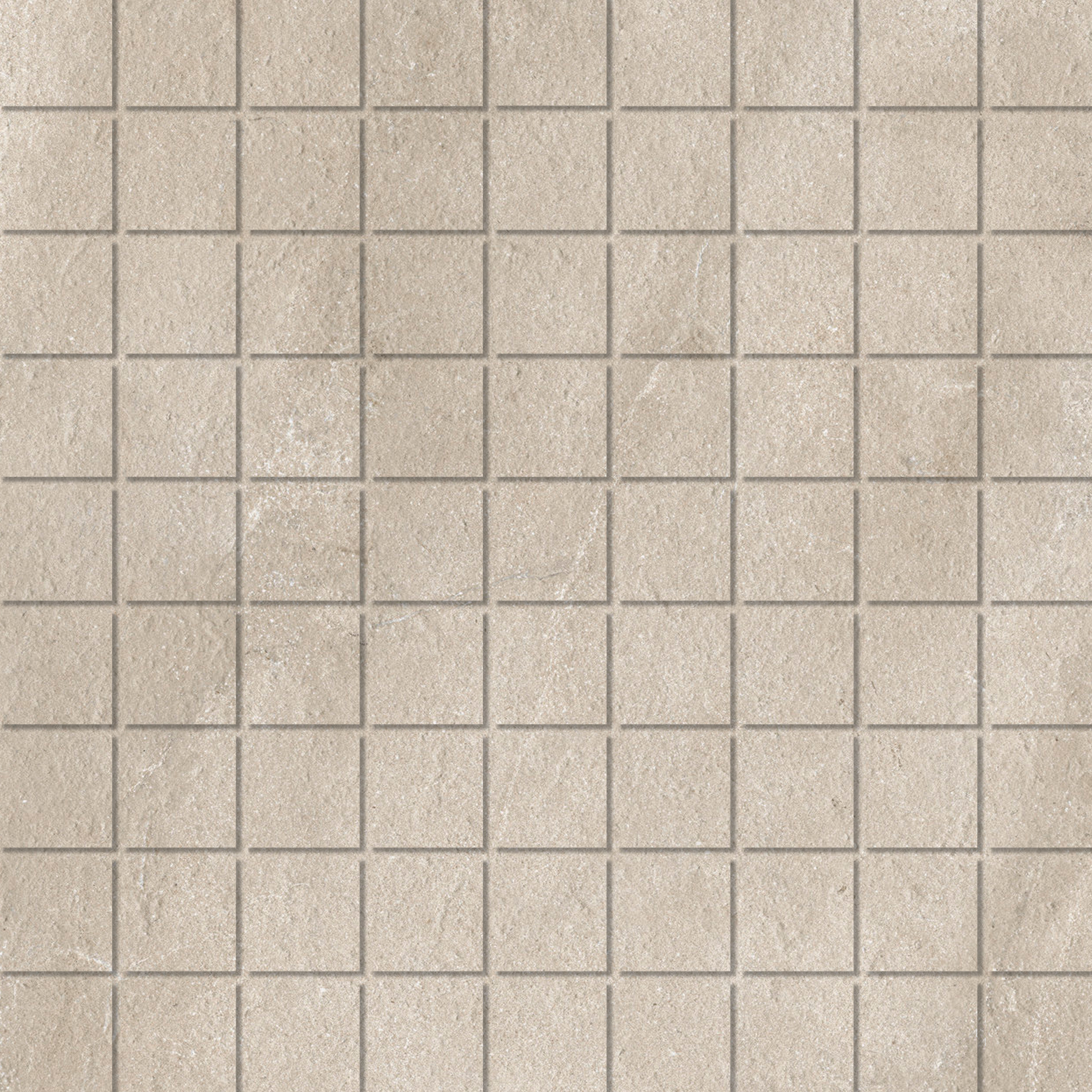 Mosaic 3,1x3,1 Alver Beige Mosaïque beige haut de gamme, effet pierre, idéale pour intérieur et extérieur.