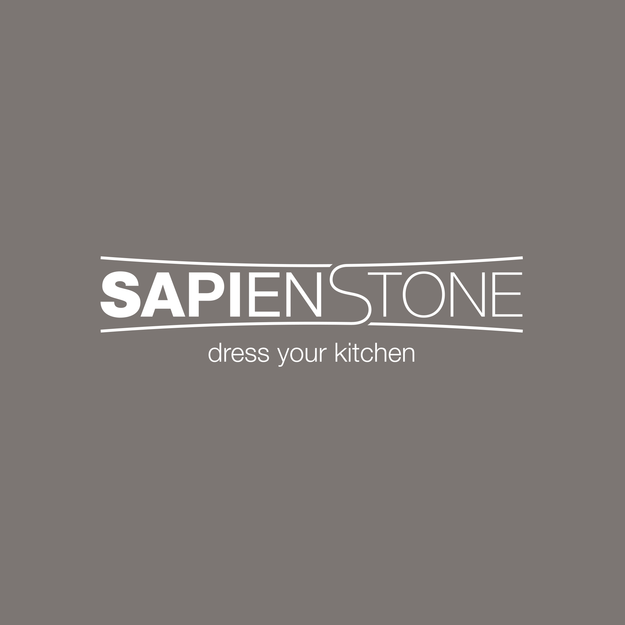 Logo SAPIENSTONE pour surfaces de cuisine haut de gamme.