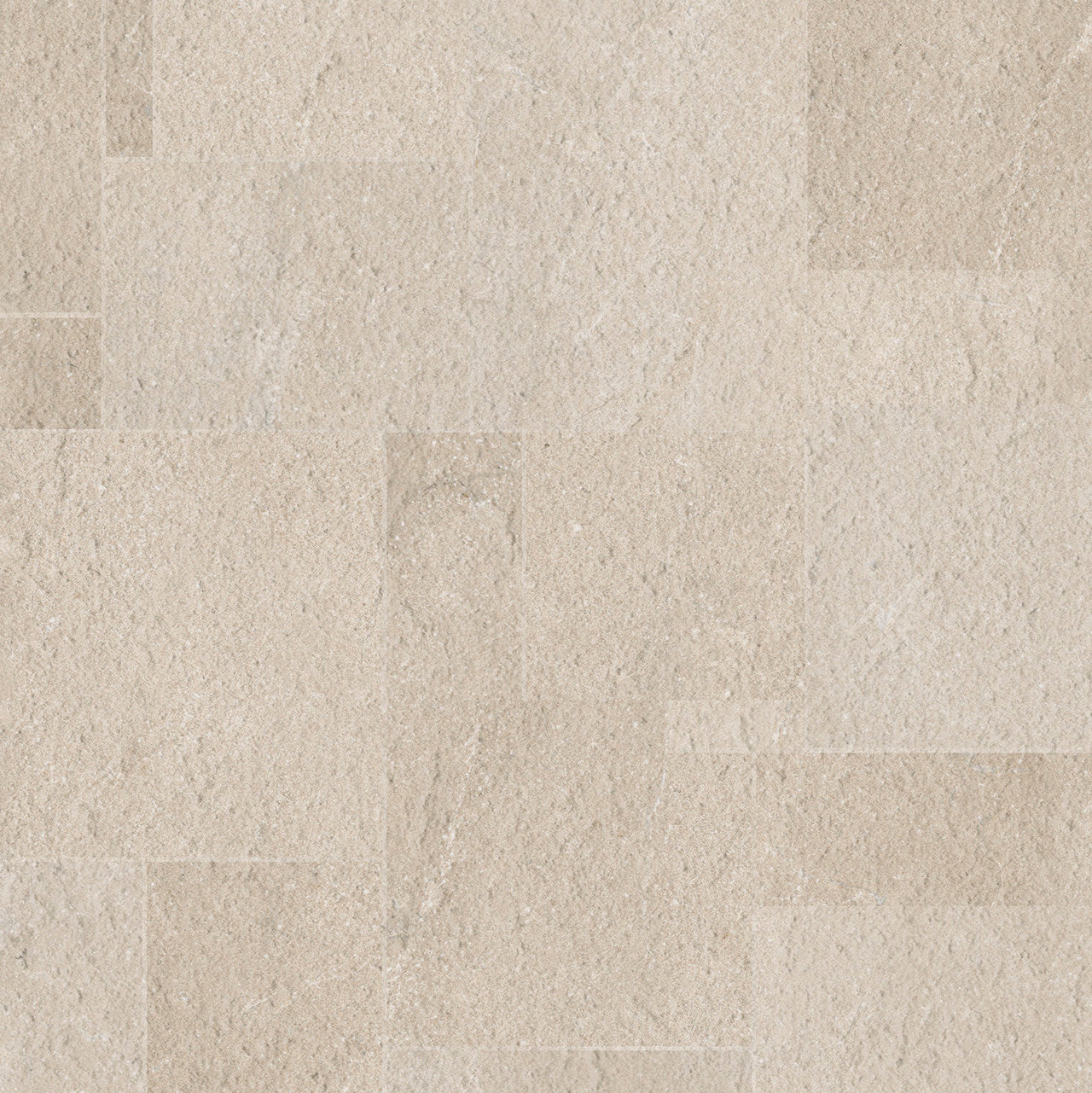 Dekor Alver Beige Carrelage grès cérame beige clair, aspect pierre brute, intérieur/extérieur.