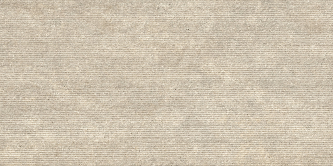 Dekor Travertino Carreau beige clair avec fine structure horizontale.