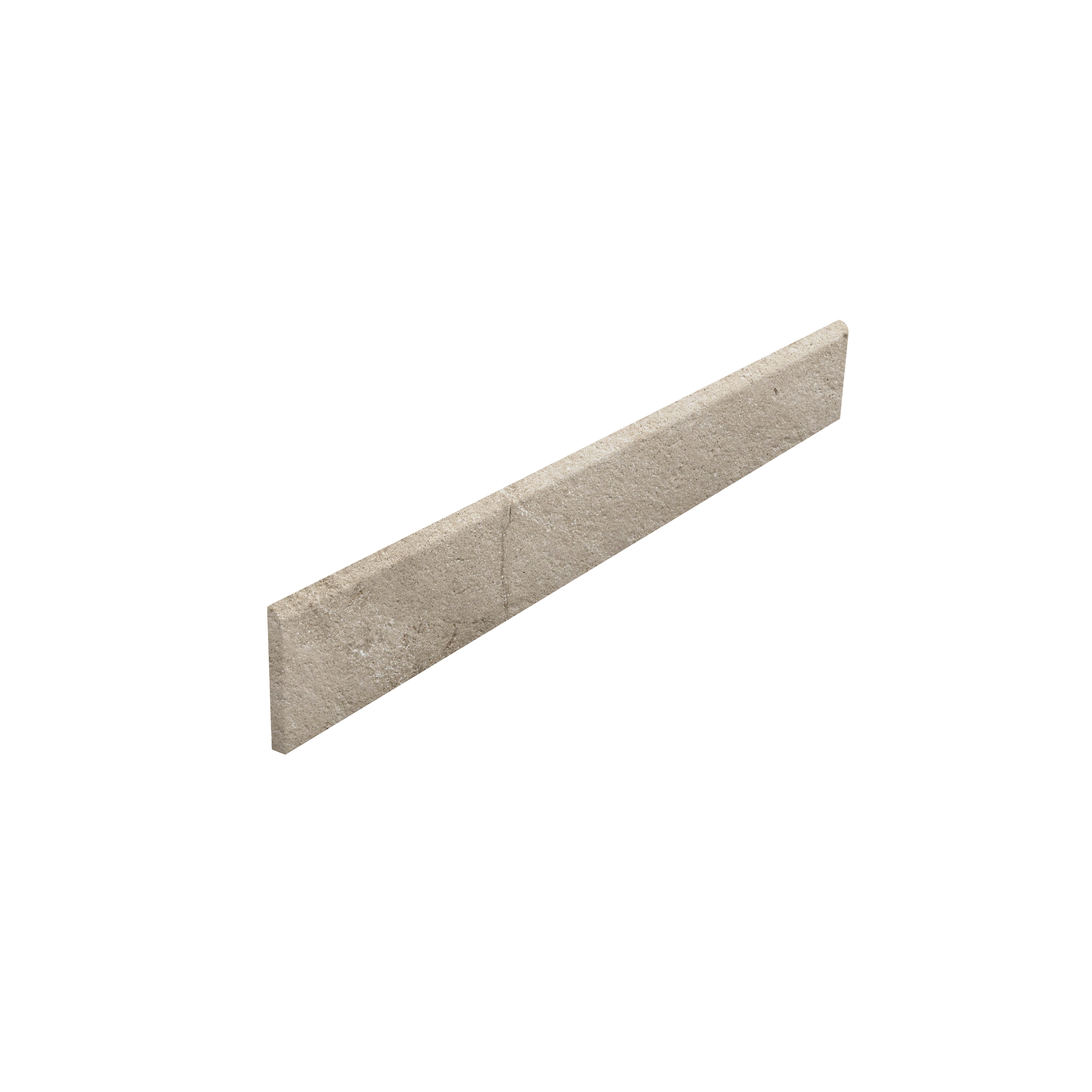 Bullnose Dusky Greige Plinthe aspect pierre claire.