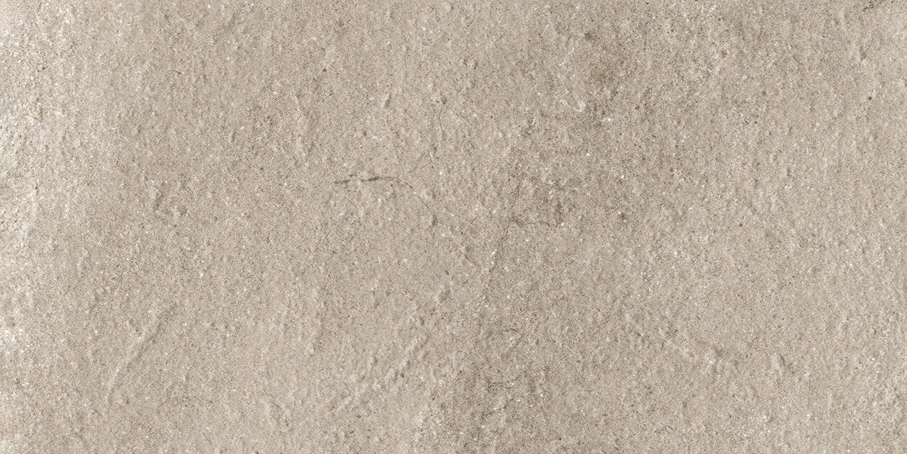 Dusky Greige Carreau beige aspect pierre brut et naturel.