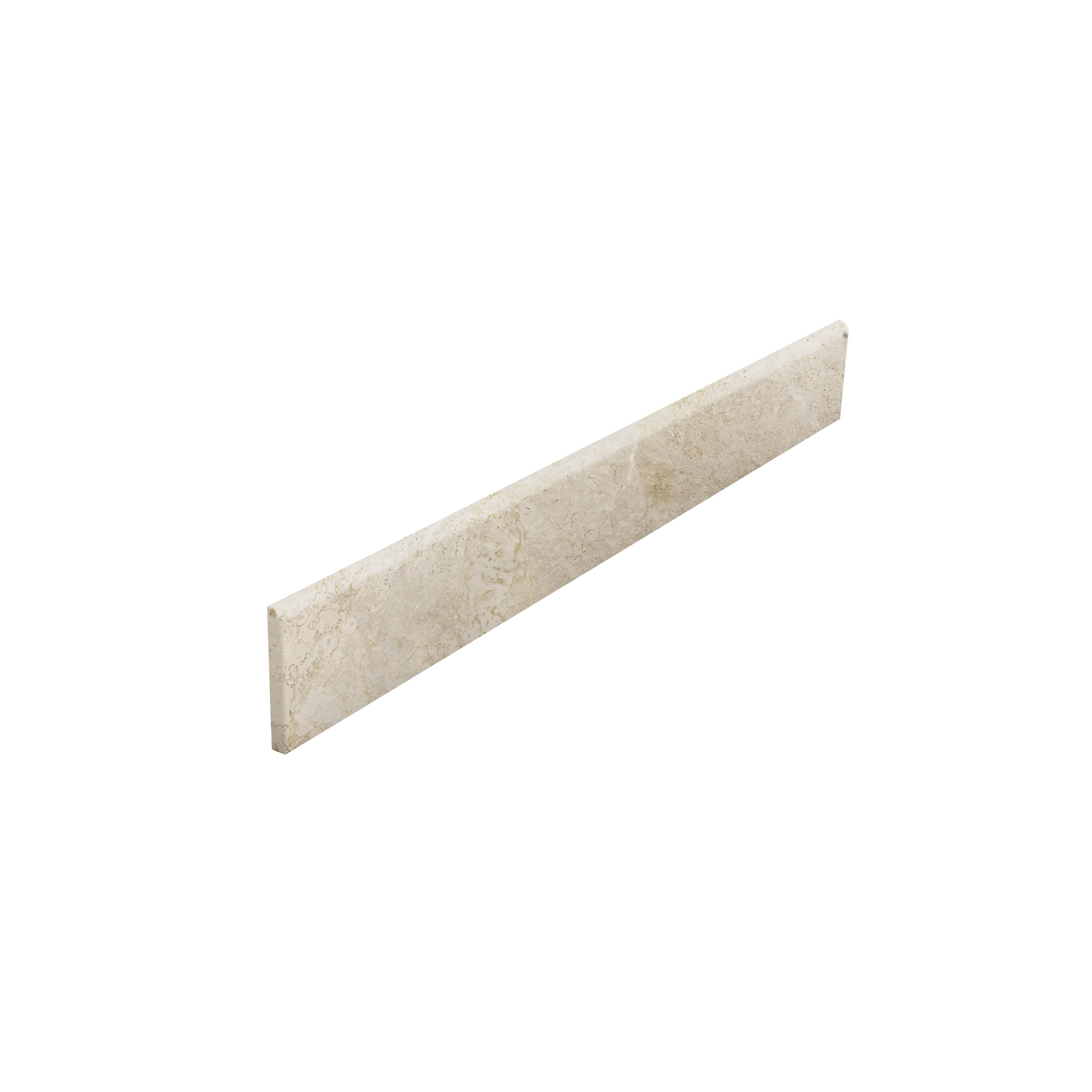 Bullnose Noble Beige Plinthe beige aspect pierre naturelle.