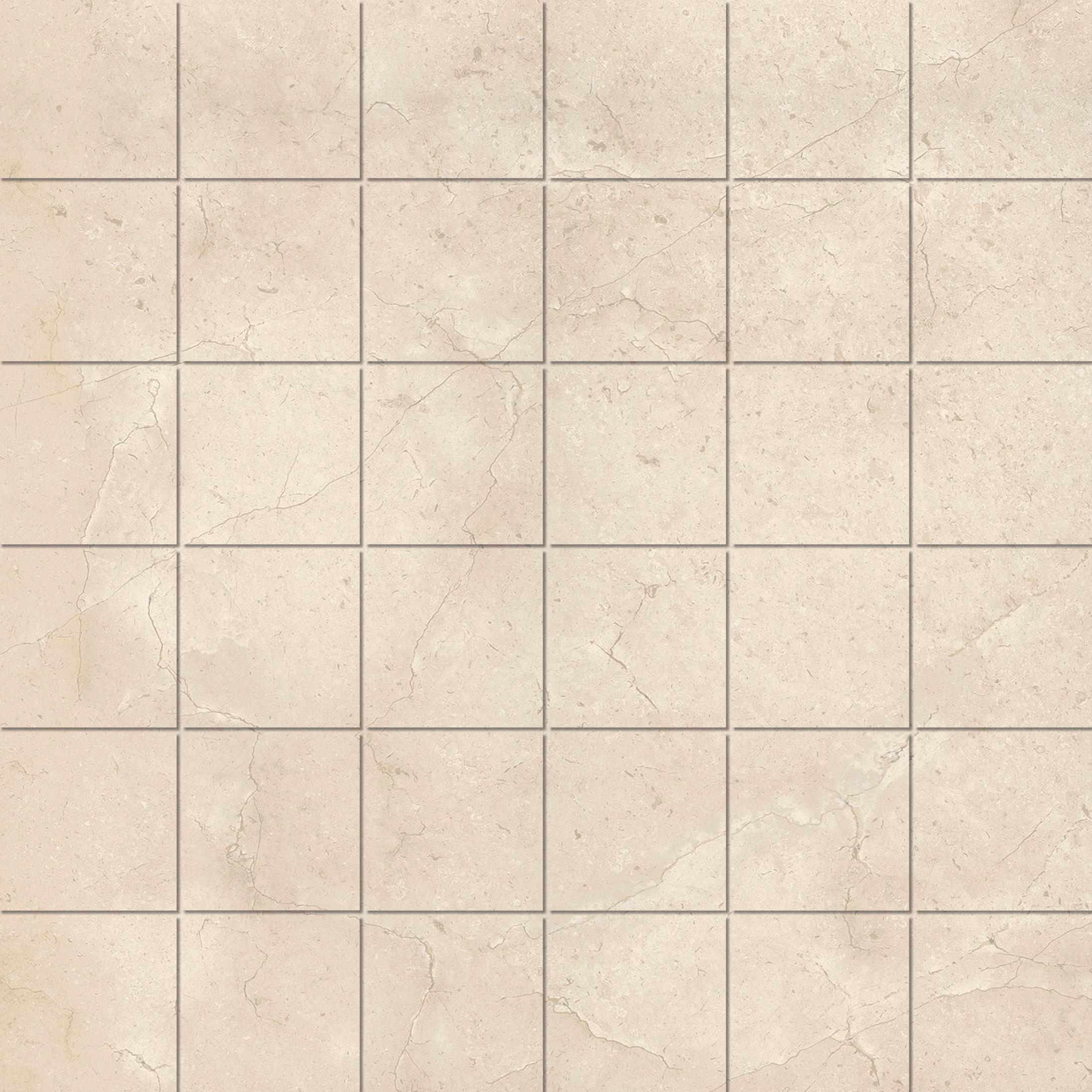 Mos. 4,7x4,7 Crema Marfil Carreaux de mosaïque beiges aspect pierre naturelle pour intérieurs et extérieurs élégants.