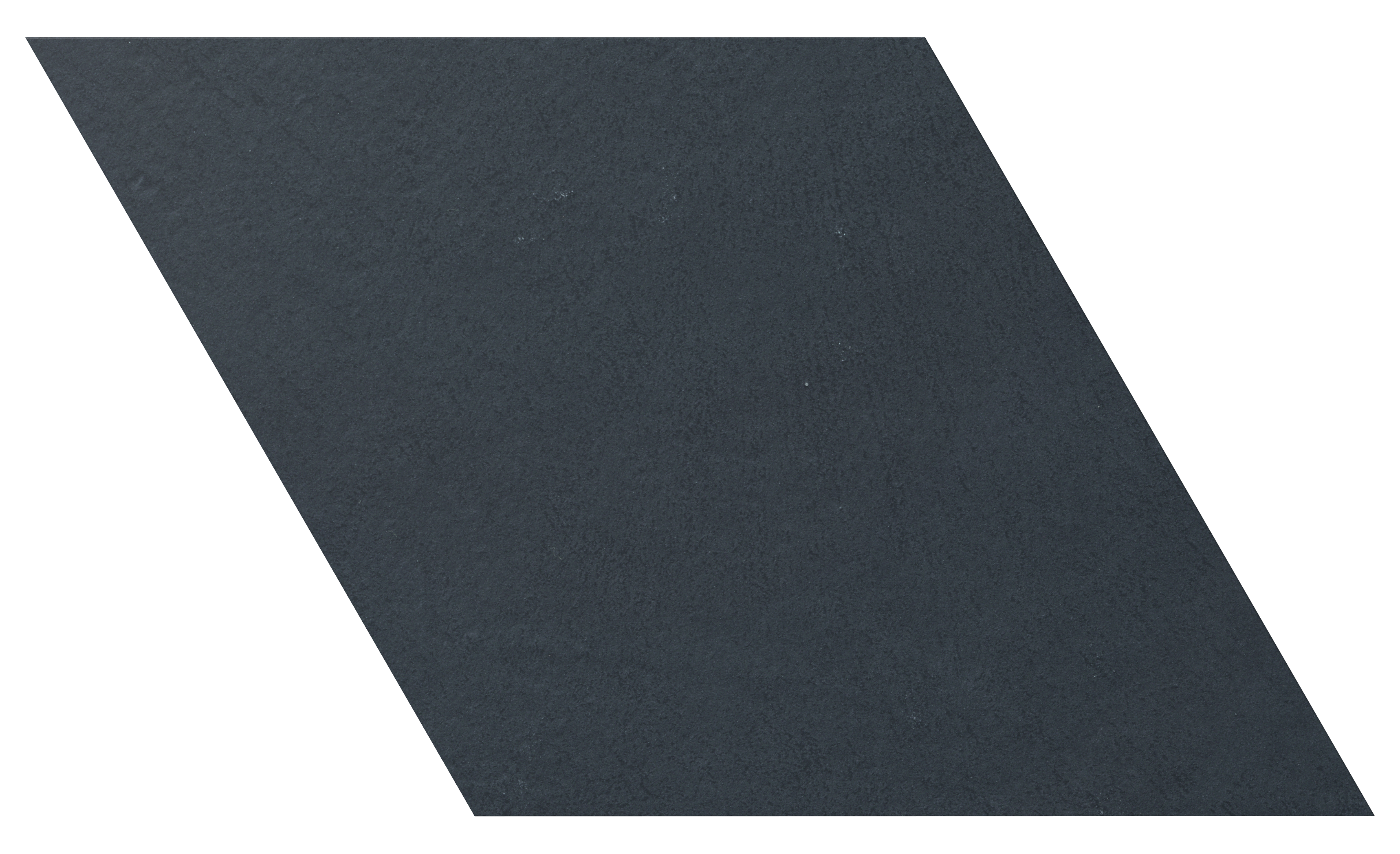 Rhombus Night Carrelage anthracite en forme de parallélogramme, mat.
