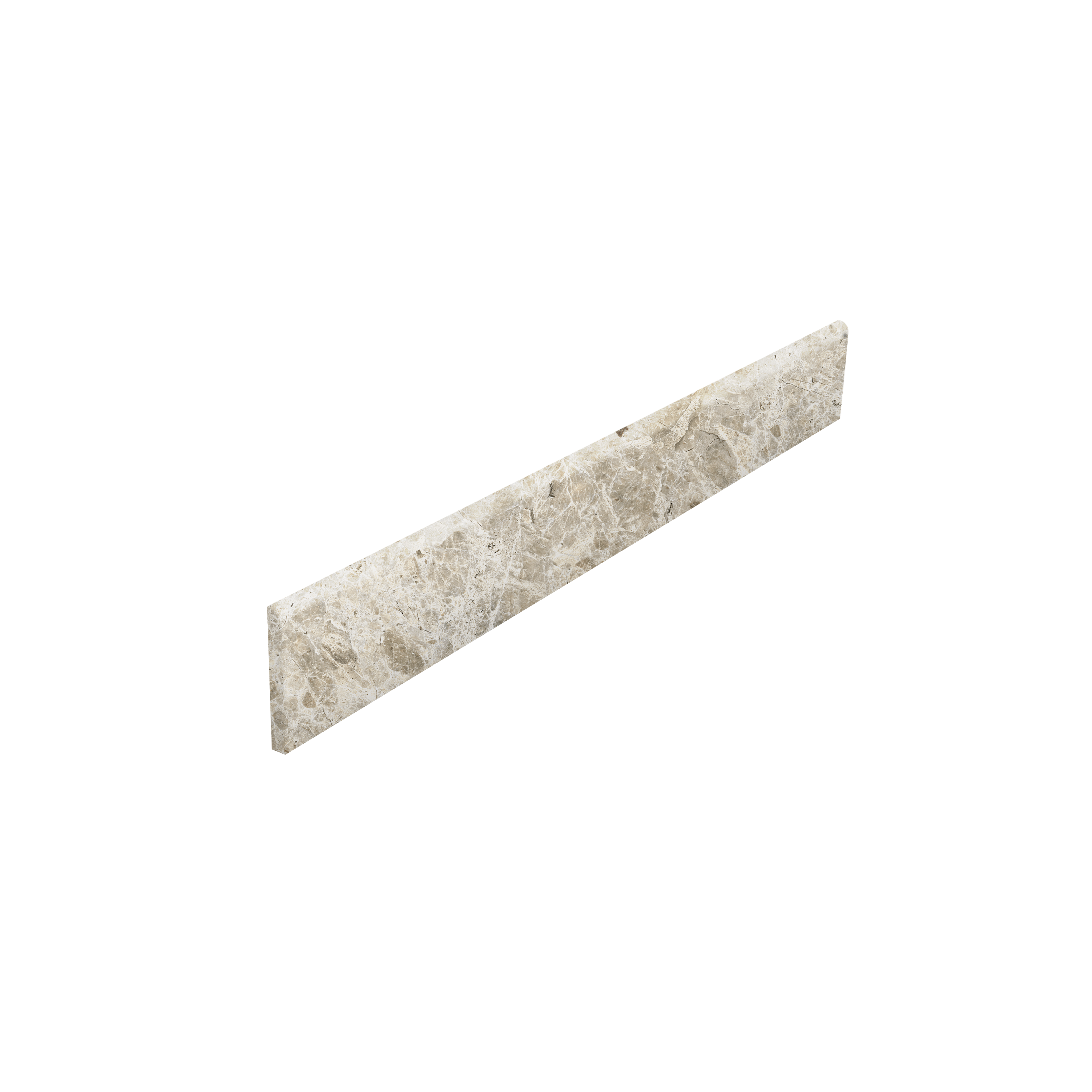 Bullnose Estro Cream Plinthe de qualité supérieure, aspect marbre élégant, intérieur/extérieur.